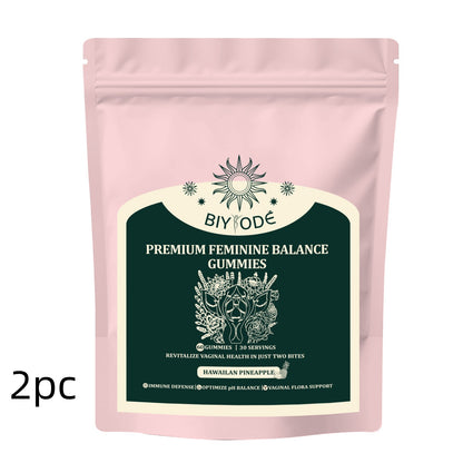 Factory Ready Stock Wholesale OEM ODM Custom Vaginal Vitamin Healthy Vaginal Flora Feminine Balance Gummies For Digestive And Immune Enhancement