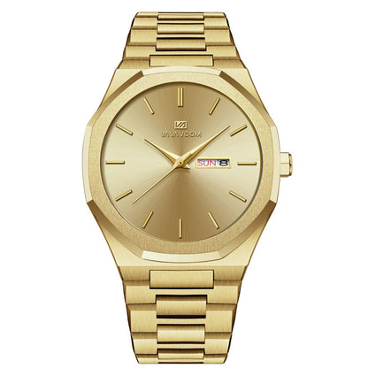 Business-Casual Steel-Chain Mens Watch