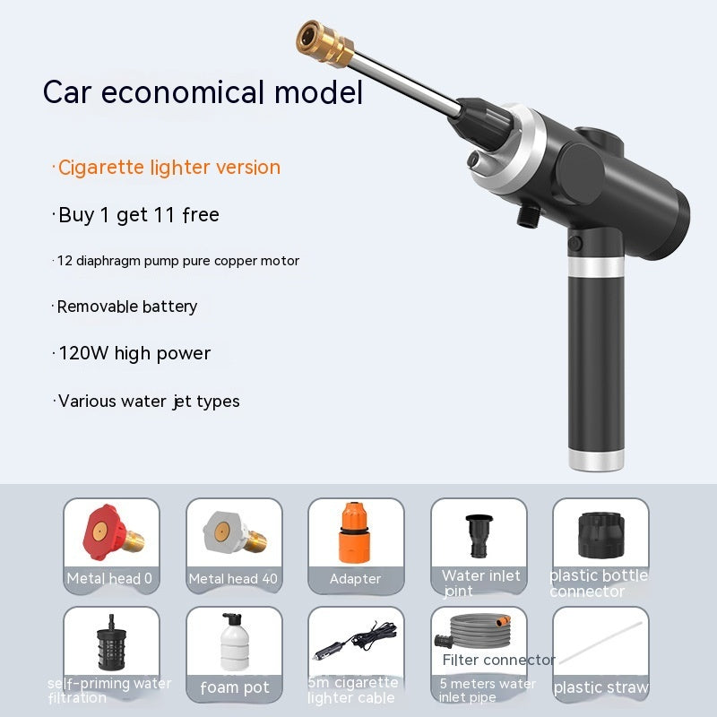 Household Portable Charging Powerful High Pressure Water Gun Wireless Car Washing Machine