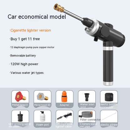 Household Portable Charging Powerful High Pressure Water Gun Wireless Car Washing Machine