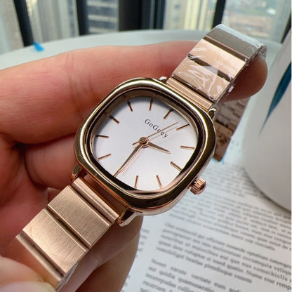 Women's Quartz Watch With Steel Strap Folding Buckle