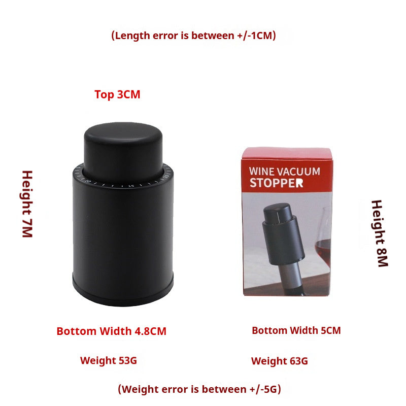 Stainless Steel Press Type Wine Stopper