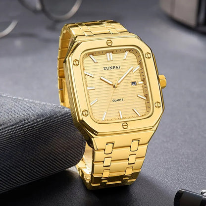 Stylish Mens Stainless Steel Square Watch